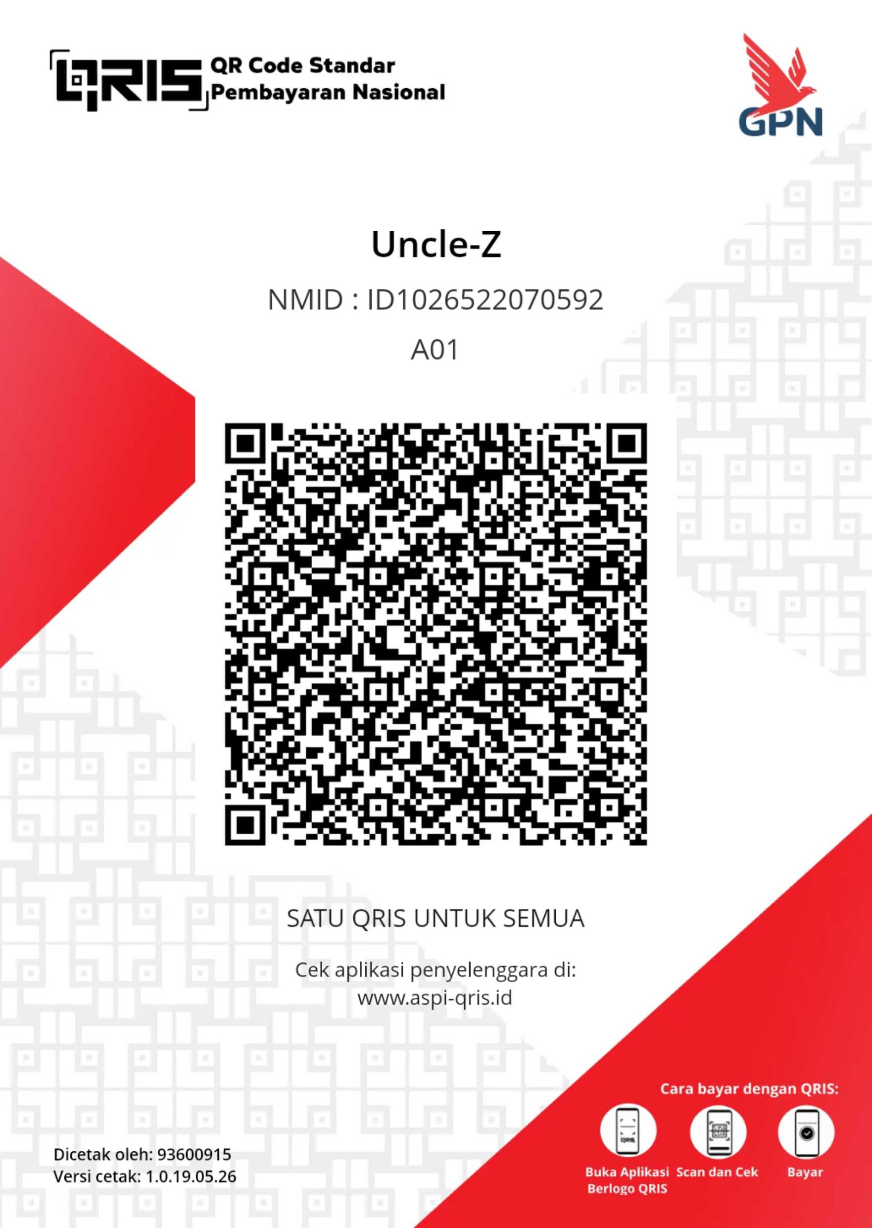 QRIS donation QR for Aminly (Indonesia)